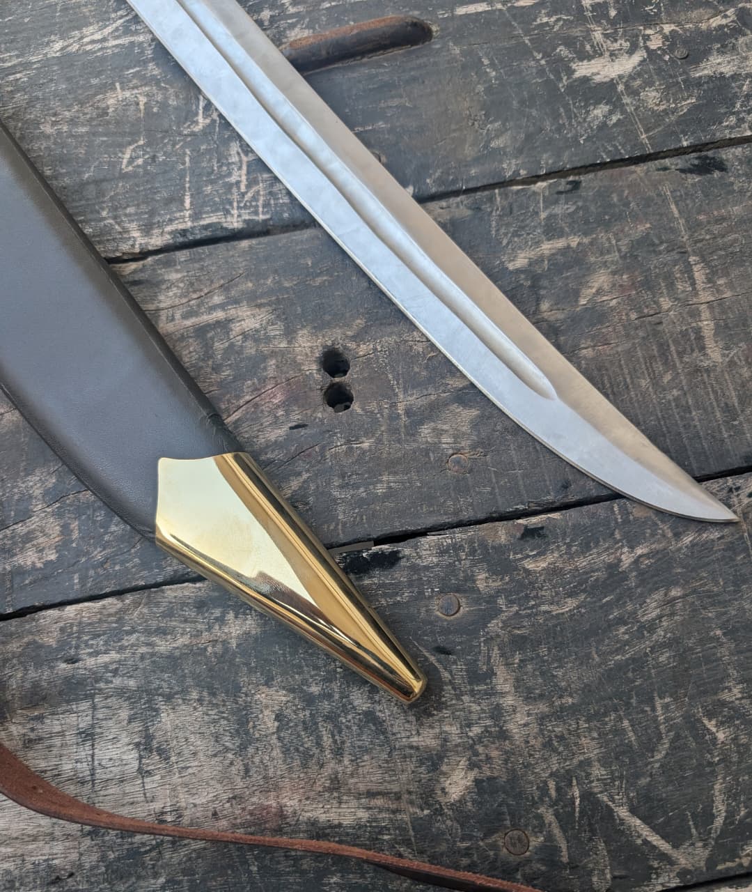 Wheel of Time Heron Mark Sword Replica, Stainless Steel, Rosewood Handle, Wooden Scabbard