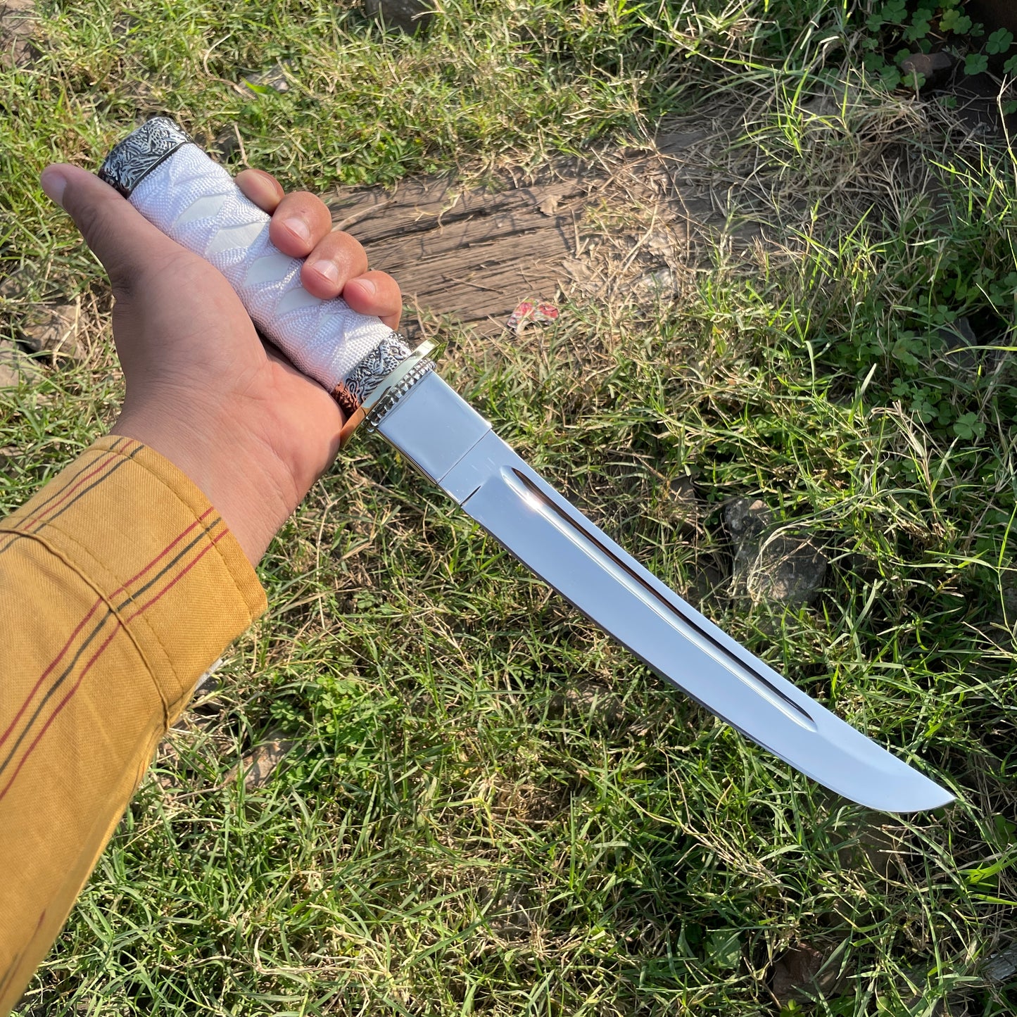 Custom 18" Japanese Tanto Knife, Premium Tactical Hunter Knife
