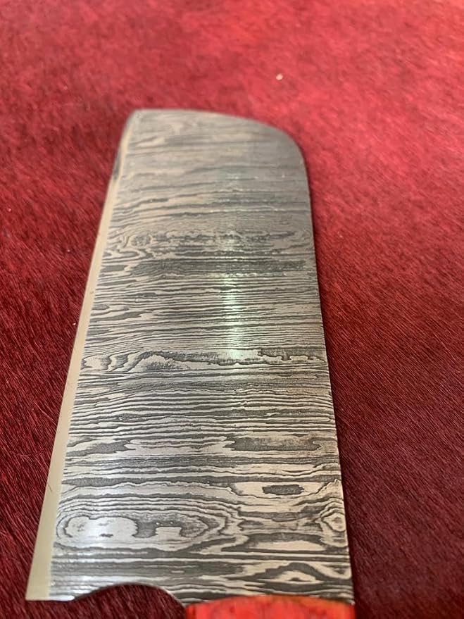 5 Pieces Damascus Chef Knife Set, Cleaver Blade Pattern