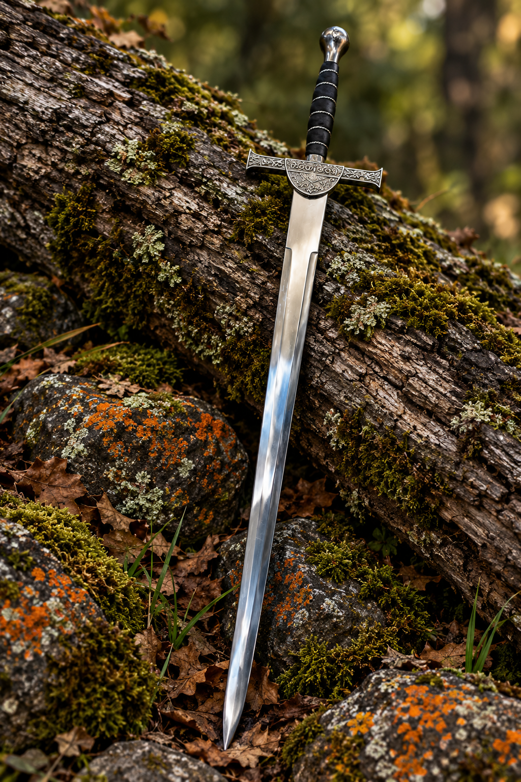 Handmade Scottish Highland display sword full view