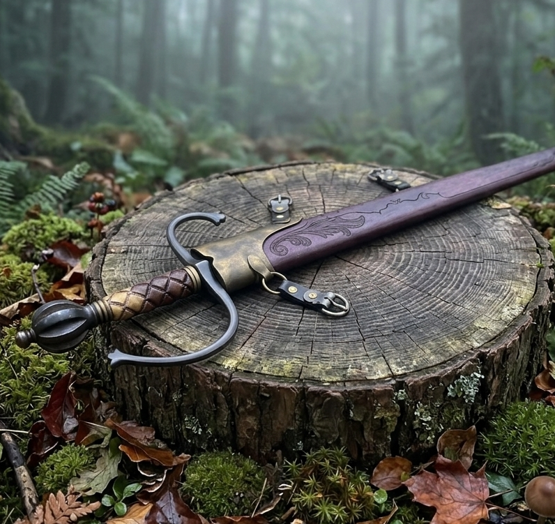 Handmade Medieval Sword, Longsword Display Prop, Fantasy Greatsword for LARP Cosplay, Anniversary Gift for Him
