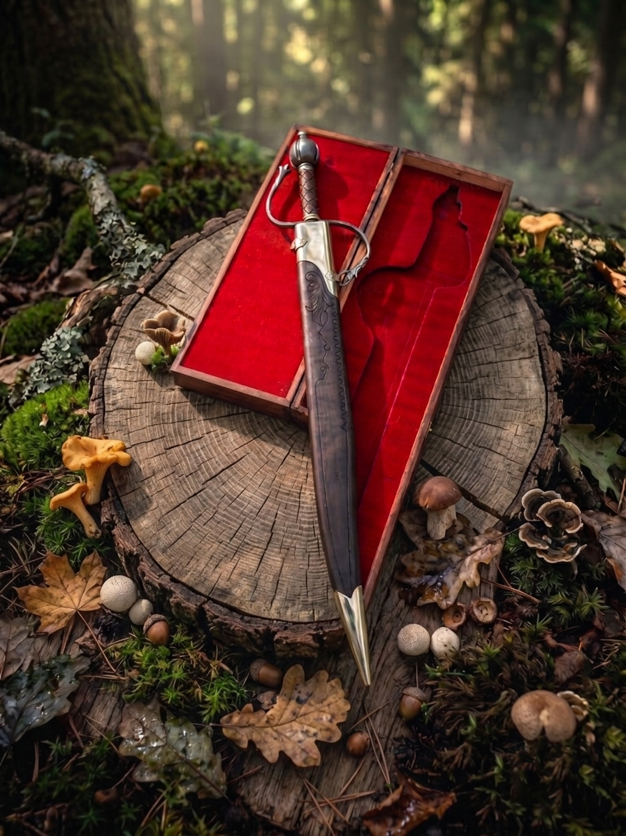 Handmade Medieval Sword, Longsword Display Prop, Fantasy Greatsword for LARP Cosplay, Anniversary Gift for Him