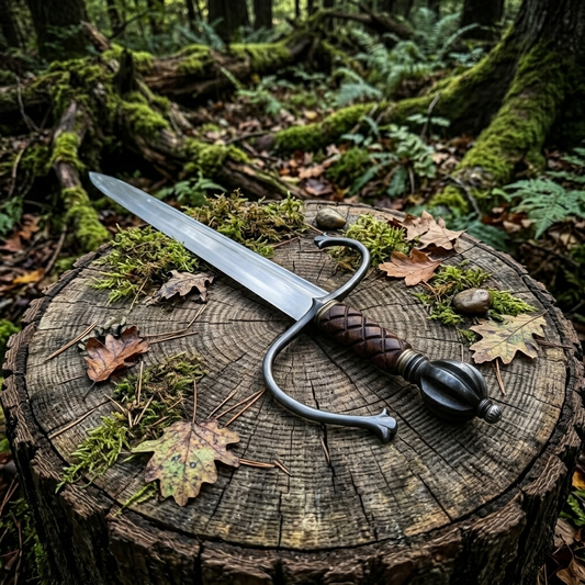 Handmade Medieval Sword, Longsword Display Prop, Fantasy Greatsword for LARP Cosplay, Anniversary Gift for Him