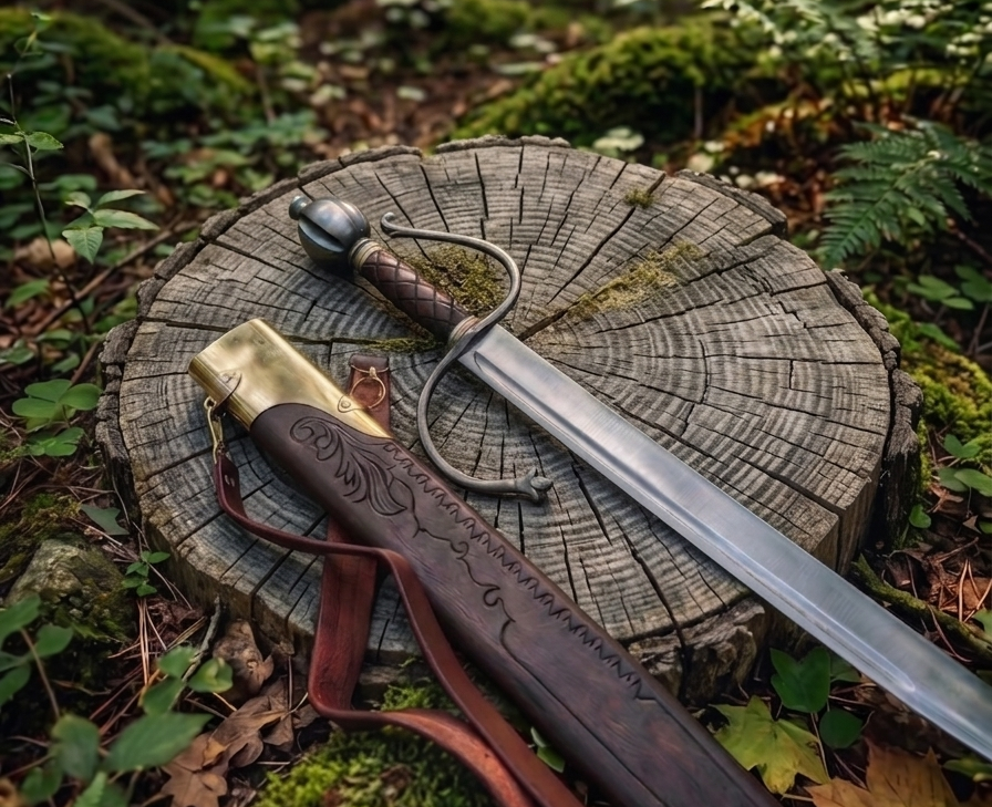Handmade Medieval Sword, Longsword Display Prop, Fantasy Greatsword for LARP Cosplay, Anniversary Gift for Him