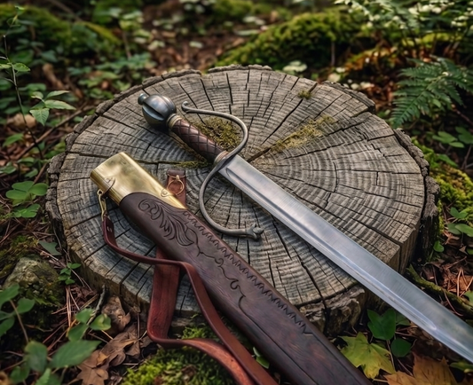 Handmade Medieval Sword, Longsword Display Prop, Fantasy Greatsword for LARP Cosplay, Anniversary Gift for Him
