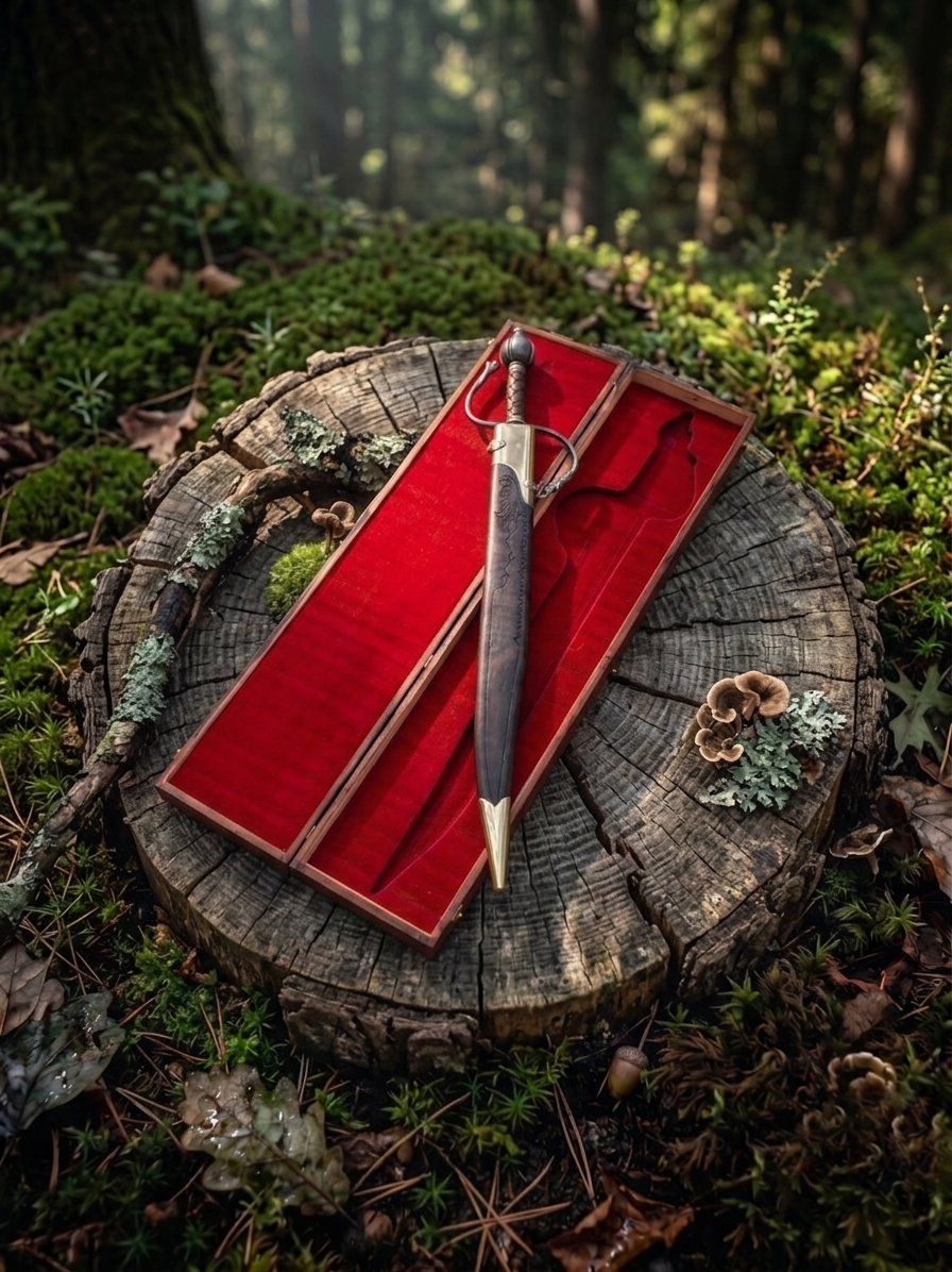 Handmade Medieval Sword, Longsword Display Prop, Fantasy Greatsword for LARP Cosplay, Anniversary Gift for Him