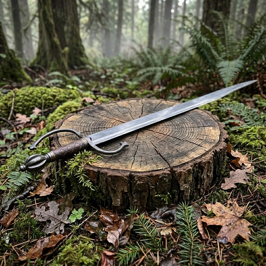 Handmade Medieval Sword, Longsword Display Prop, Fantasy Greatsword for LARP Cosplay, Anniversary Gift for Him
