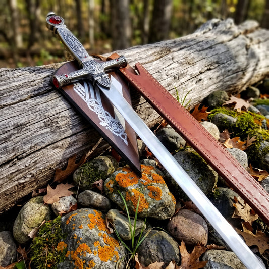 Handmade steel fantasy wizard display sword