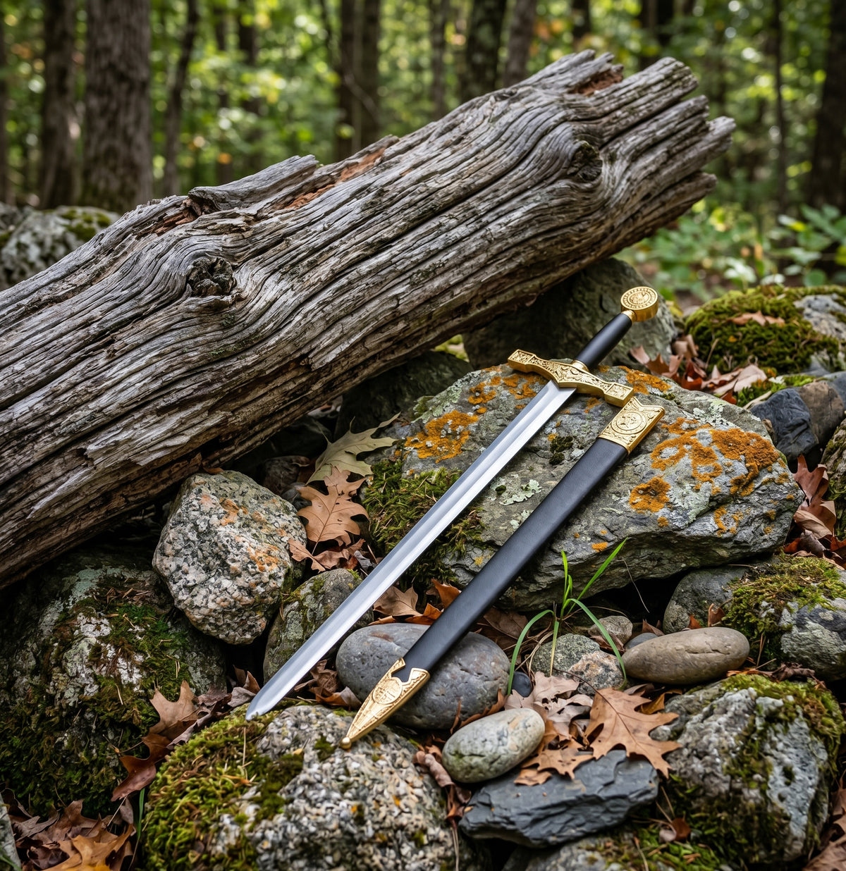 Arthurian inspired decorative sword side profile