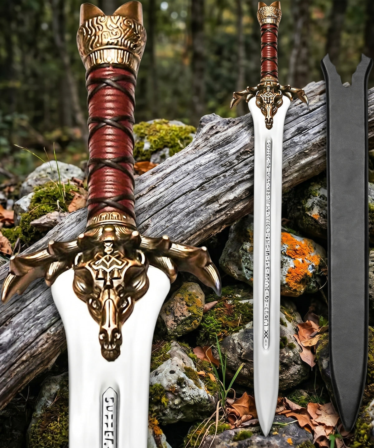 Handmade 1095 steel fantasy barbarian display sword