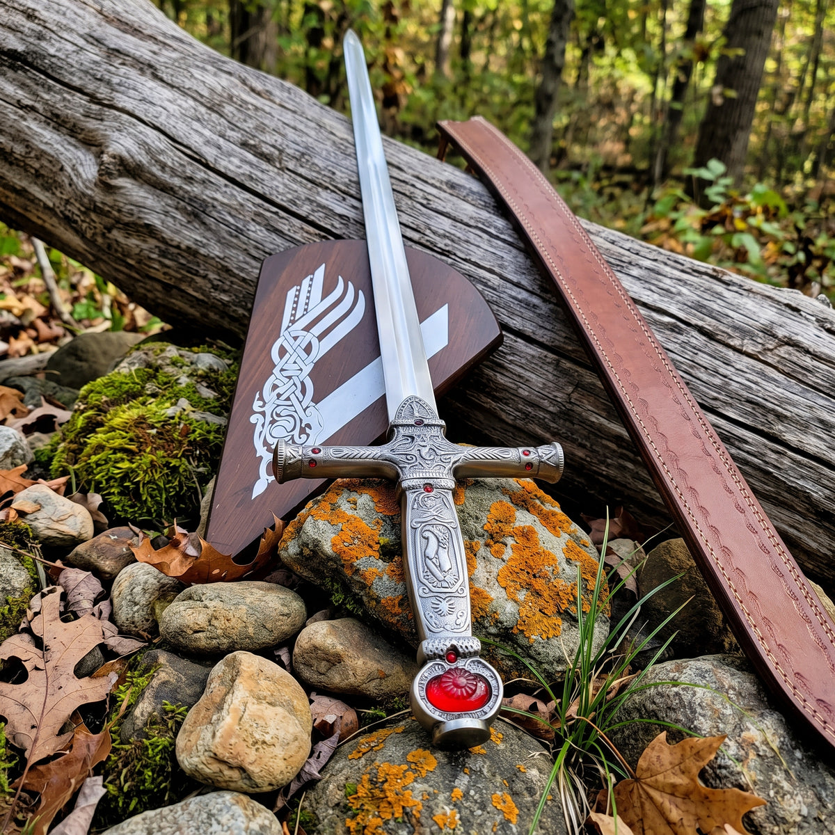 Handmade fantasy sword full product view