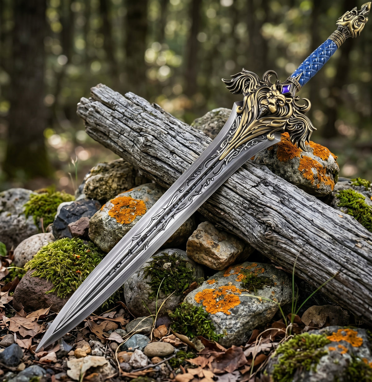 Lion guard mini sword on plain background