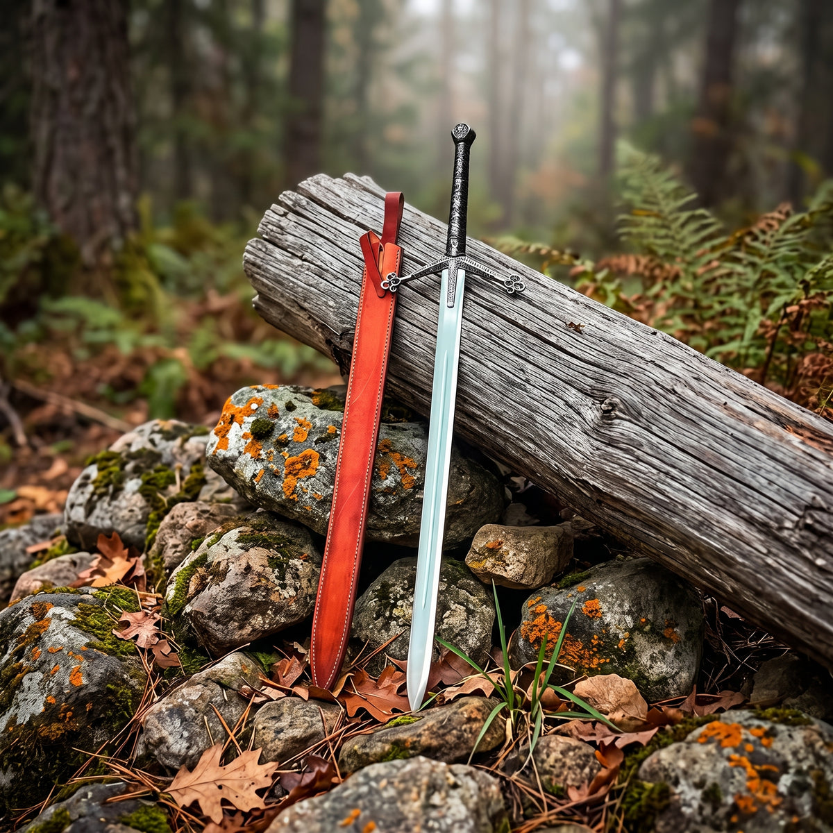 Handmade Scottish claymore display sword full view