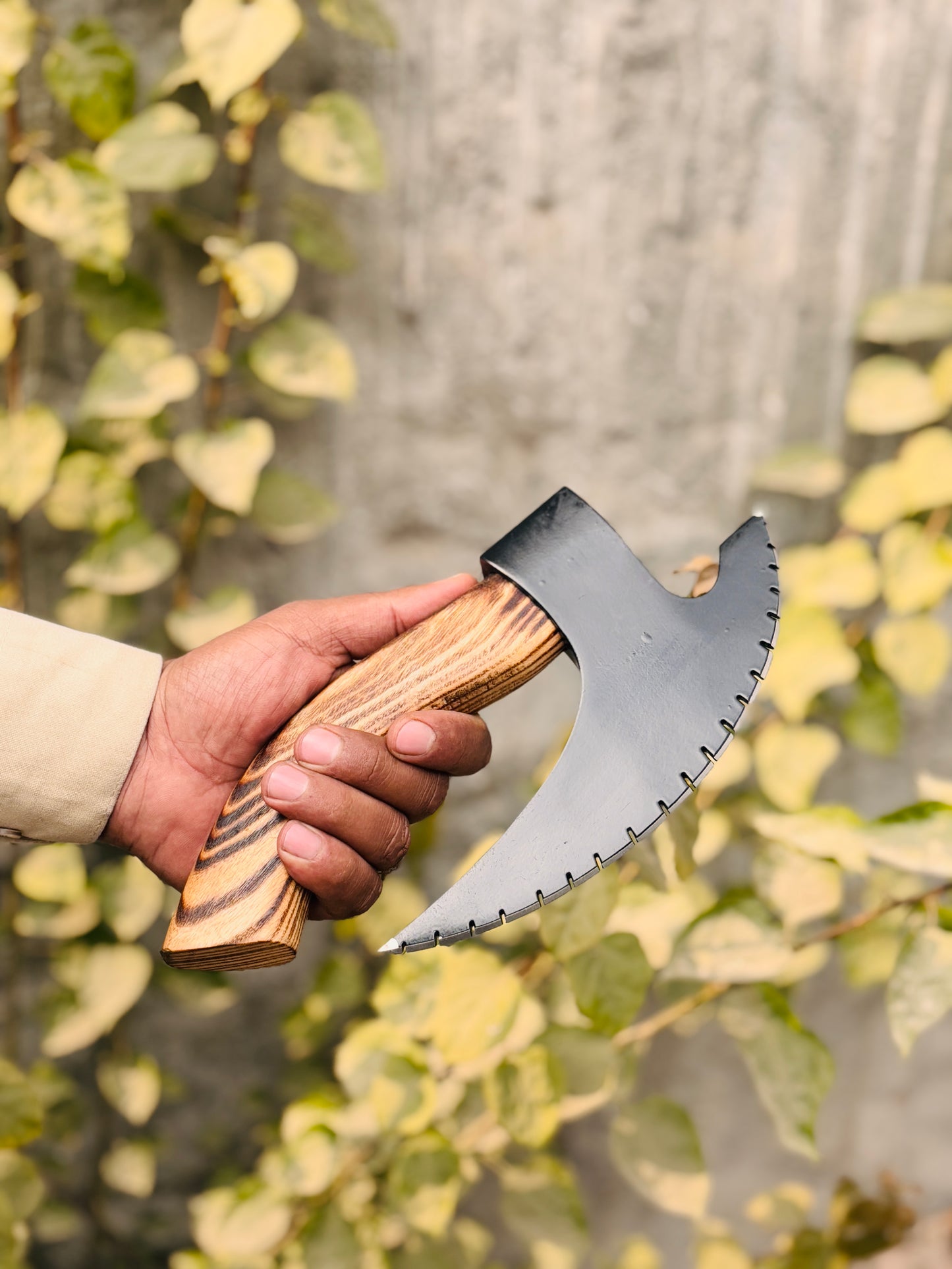 The Ultimate Pizza Axe, Custom Curved Viking Pizza Cutter