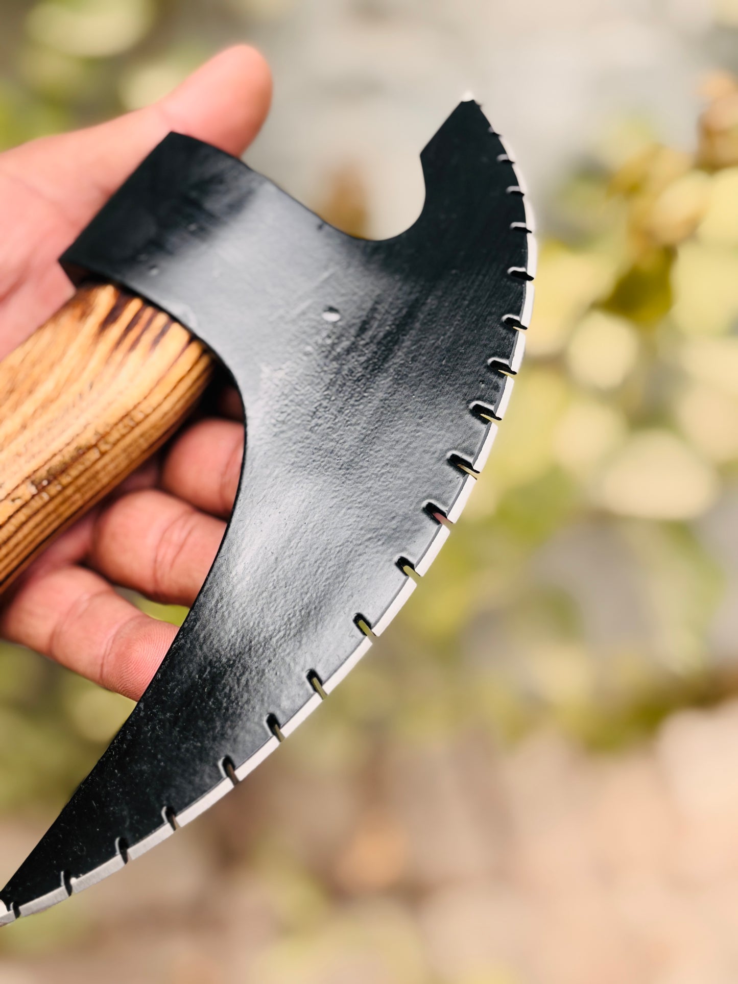 The Ultimate Pizza Axe, Custom Curved Viking Pizza Cutter