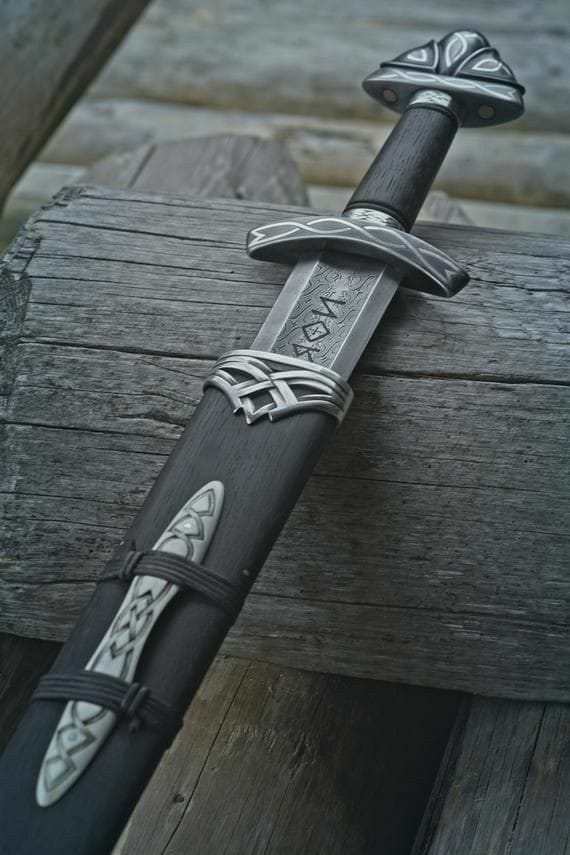 Handmade Damascus Steel Viking Sword, Northmen Sword, Medieval Viking Sword, Christmas Gift