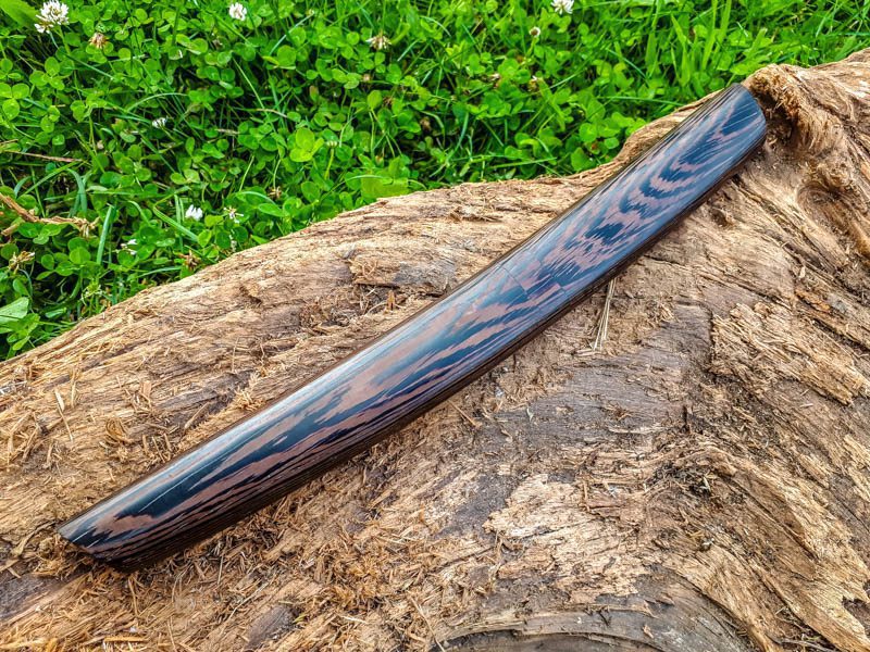 Handmade Tanto Damascus Steel Knife, Wange Wood
