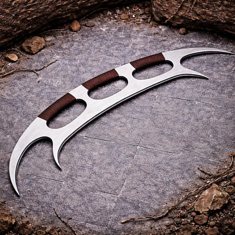 Handmade steel sci fi display sword full view