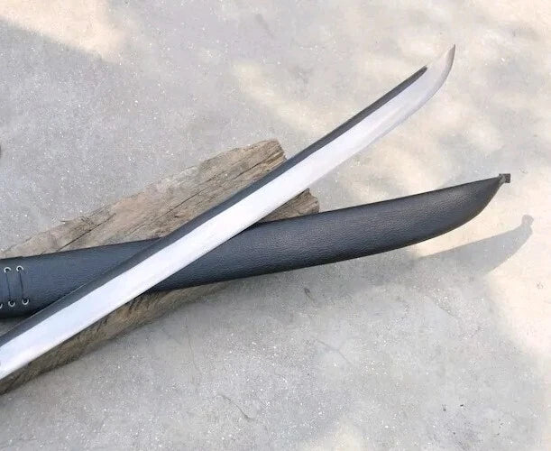Hand-Forged  Samurai Japanese Sword, 5160 Spring Steel with Engraved Rosewood Handle