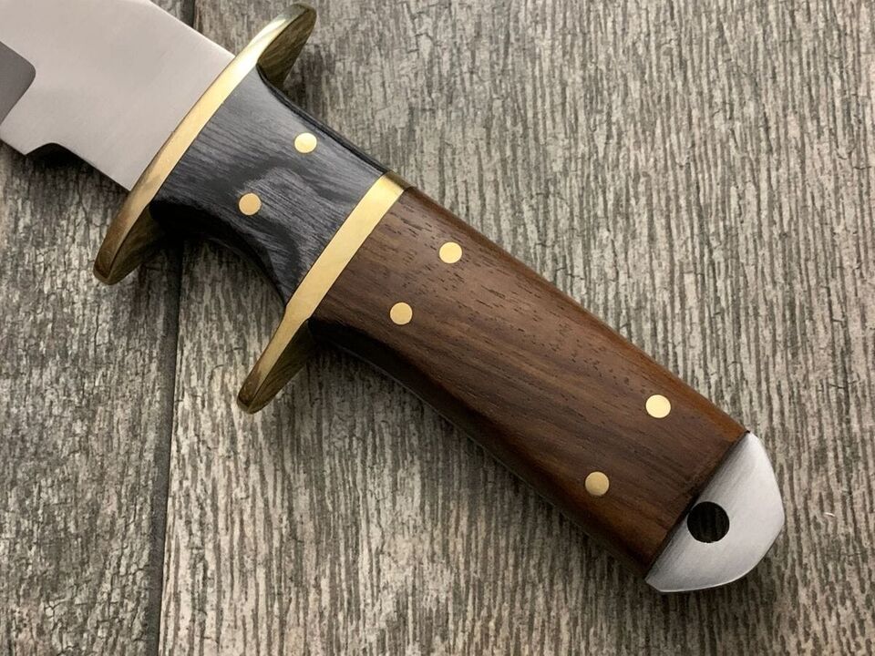 Fixed Blade Tactical Bowie Knife – Full Tang Military Style Combat Knife with Sheath – Survival Outdoor Hunting Knife
