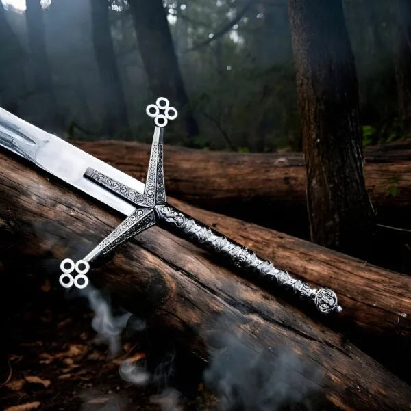 Leather scabbard for Scottish claymore sword
