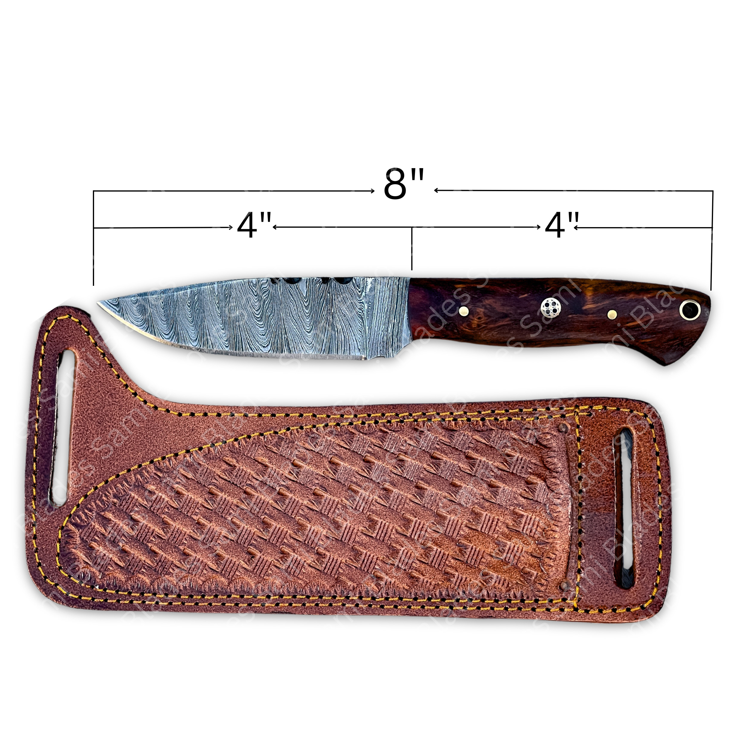 ROOS WOOD HANDLE DAMASCUS - 2