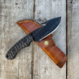 Handmade High Carbon Steel Gut Hook Skinning Knife