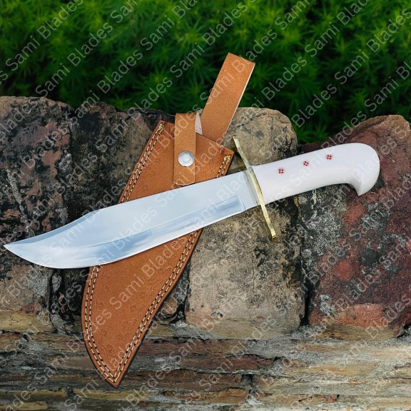 Custom Fixed Blade Hunting Knife with Sheath