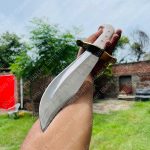 Custom Fixed Blade Hunting Knife with Sheath – Handmade High Carbon Steel