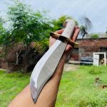 Custom Fixed Blade Hunting Knife with Sheath – Handmade High Carbon Steel