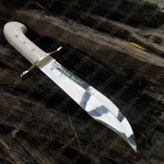 Custom Fixed Blade Hunting Knife with Sheath – Handmade High Carbon Steel