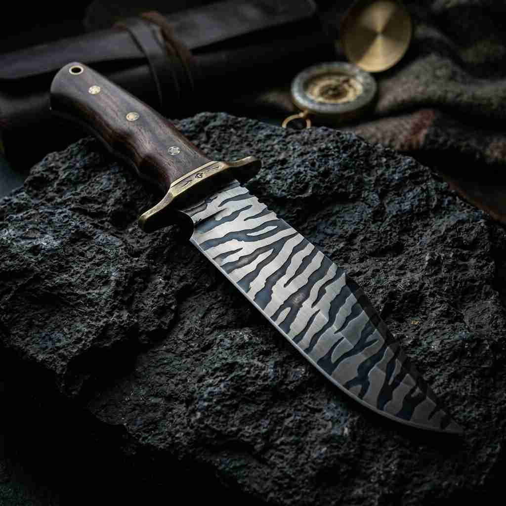 bowie knife tiger tooth